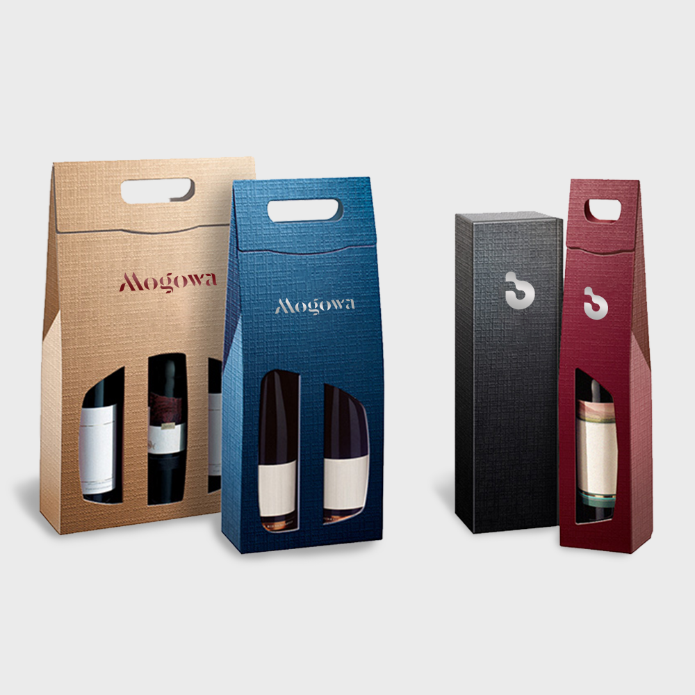Sacs en papier à bouteille de vin - sérigraphie